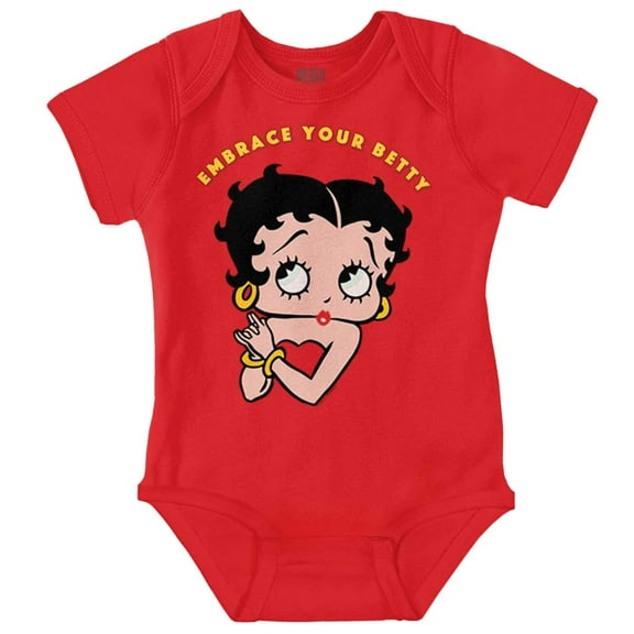 Betty Boop Cartoon Cute Motivational Bodysuit Jumper Girls Infant Baby Brisco Brands 24M