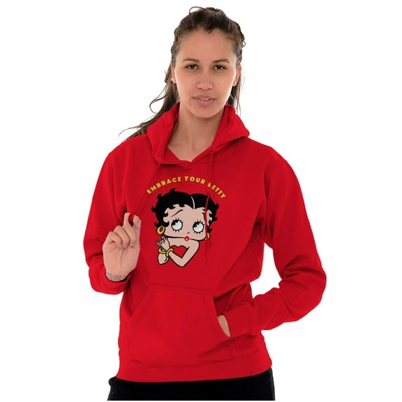 Betty Boop Cartoon Cute Motivational Hoodie Sweatshirt Women Brisco Brands X