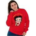 thumbnail image 1 of Betty Boop Cartoon Cute Motivational Women Plus Size Sweatshirt Brisco Brands 4X, 1 of 6