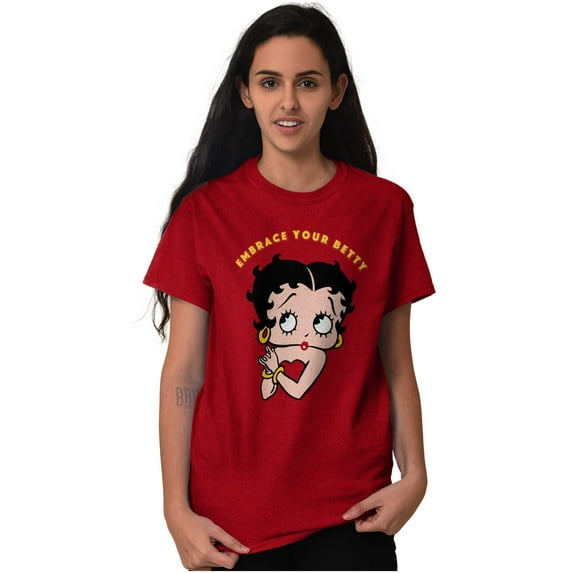 Betty Boop Cartoon Cute Motivational Women's Graphic T Shirt Tees Brisco Brands X