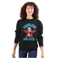thumbnail image 1 of Betty Boop Cartoon Fabulous and Free Women Plus Size Sweatshirt Brisco Brands 4X, 1 of 5