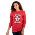 thumbnail image 1 of Betty Boop Cartoon Fabulous and Free Women's Long Sleeve T Shirt Brisco Brands M, 1 of 6