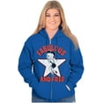 thumbnail image 1 of Betty Boop Cartoon Fabulous and Free Zip Hoodie Sweatshirt Women Brisco Brands M, 1 of 5
