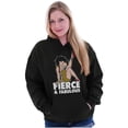 thumbnail image 1 of Betty Boop Cartoon Fierce Fabulous Hoodie Sweatshirt Women Brisco Brands S, 1 of 4