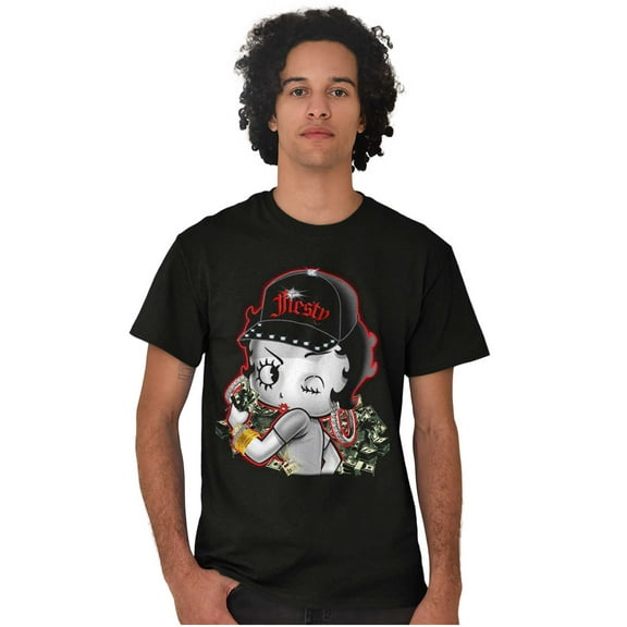 Betty Boop Cartoon Fiesty Cha-ching Women's Graphic T Shirt Tees Brisco Brands X