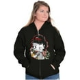 thumbnail image 1 of Betty Boop Cartoon Fiesty Cha-ching Women Plus Size Zipper Hoodie Brisco Brands 3X, 1 of 5