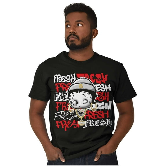 Betty Boop Cartoon Fresher then Fresh Women's Graphic T Shirt Tees Brisco Brands S