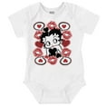 thumbnail image 1 of Betty Boop Cartoon Hearts and Kisses Bodysuit Jumper Girls Infant Baby Brisco Brands 24M, 1 of 6
