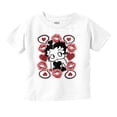 thumbnail image 1 of Betty Boop Cartoon Hearts and Kisses Youth T Shirt Tee Girls Infant Toddler Brisco Brands 24M, 1 of 5