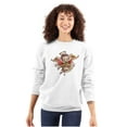 thumbnail image 1 of Betty Boop Cartoon Lil' Angel Tattoo Women Crewneck Sweatshirt Brisco Brands S, 1 of 6