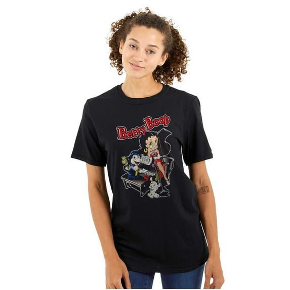 Betty Boop Cartoon Lounge Singer Women's Graphic T Shirt Tees Brisco Brands S