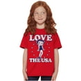 thumbnail image 1 of Betty Boop Cartoon Love The USA Girls Kids T Shirt Tees Teen Brisco Brands M, 1 of 6