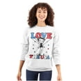 thumbnail image 1 of Betty Boop Cartoon Love The USA Women Crewneck Sweatshirt Brisco Brands X, 1 of 6