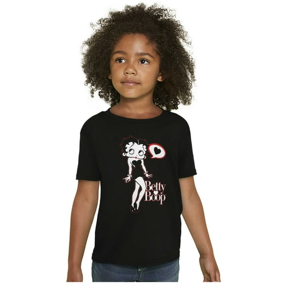 Betty Boop Cartoon Love Thoughts Girls Kids T Shirt Tees Teen Brisco Brands L