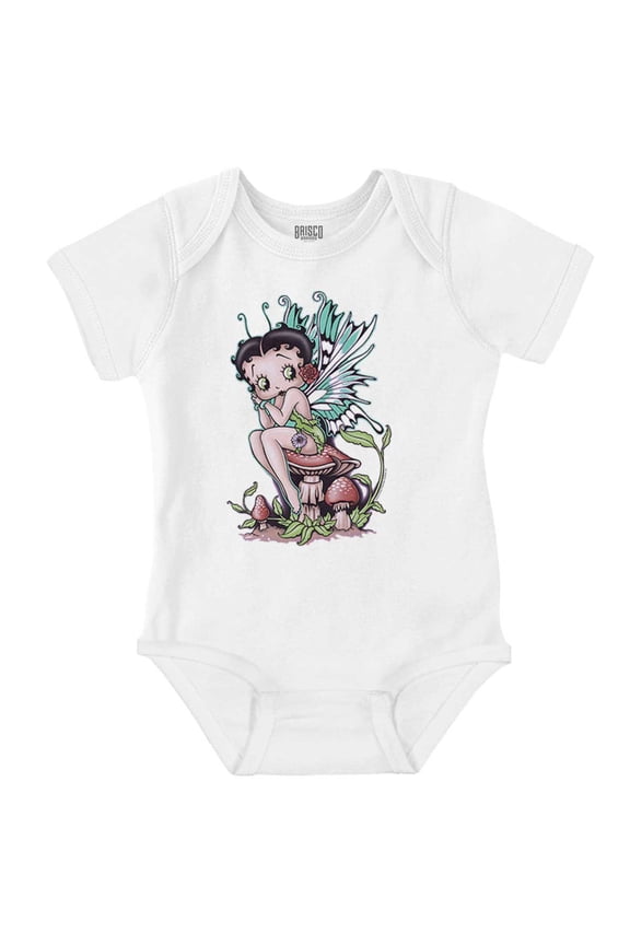 Betty Boop Cartoon Mushroom Pixie Bodysuit Jumper Girls Infant Baby Brisco Brands 6M