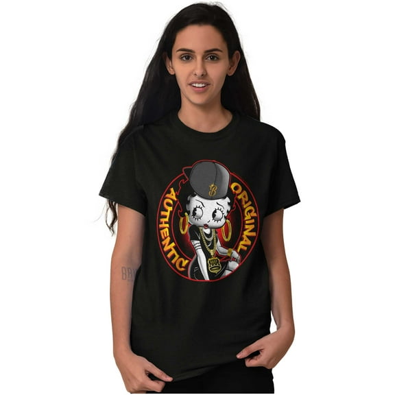 Betty Boop Cartoon Original Gangster Women Plus Size Graphic Tee Tees Brisco Brands 3X