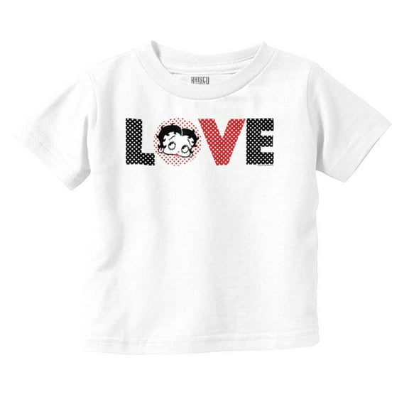 Betty Boop Cartoon Polka Dots Love Youth T Shirt Tee Girls Infant Toddler Brisco Brands 4T