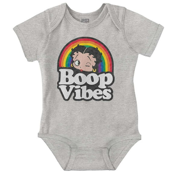 Betty Boop Cartoon Rainbow Quote Bodysuit Jumper Girls Infant Baby Brisco Brands 12M