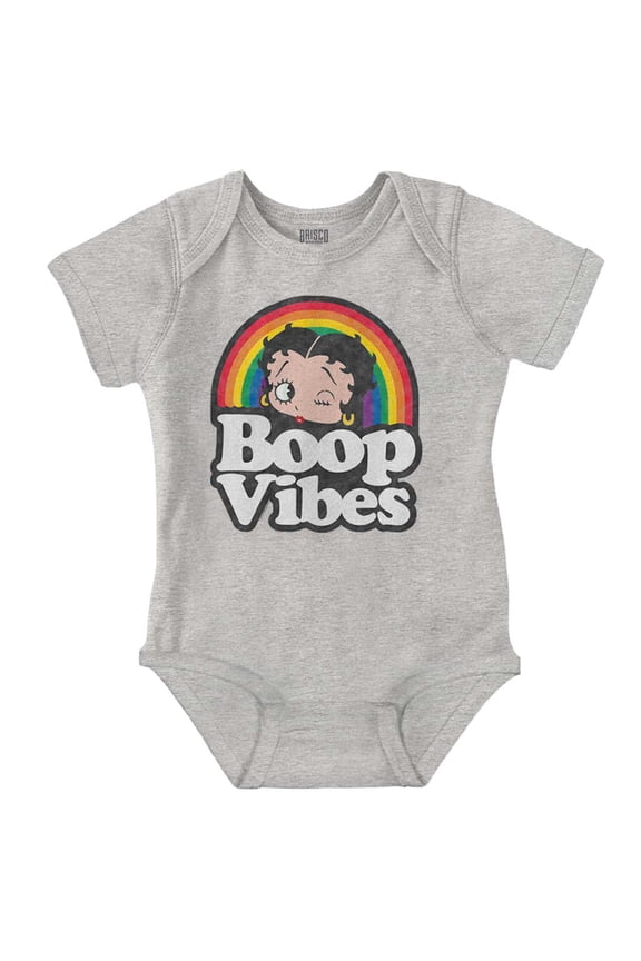 Betty Boop Cartoon Rainbow Quote Bodysuit Jumper Girls Infant Baby Brisco Brands 18M