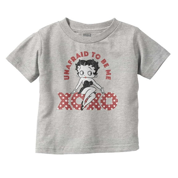 Betty Boop Cartoon Unafraid To Be Me Youth T Shirt Tee Girls Infant Toddler Brisco Brands 2T