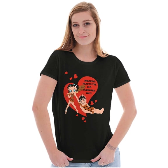 Betty Boop Caveman Heartbreaker Women's Plus Size Shirt Brisco Brands 2X