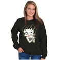 thumbnail image 1 of Betty Boop Cheetah Print Bling Women Crewneck Sweatshirt Brisco Brands S, 1 of 1