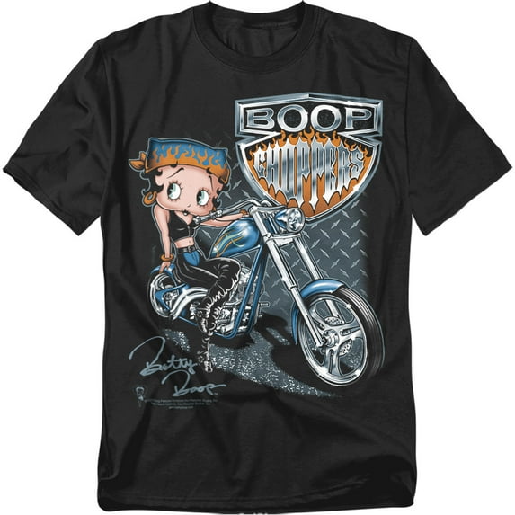 Betty Boop Choppers Mens Short Sleeve Shirt
