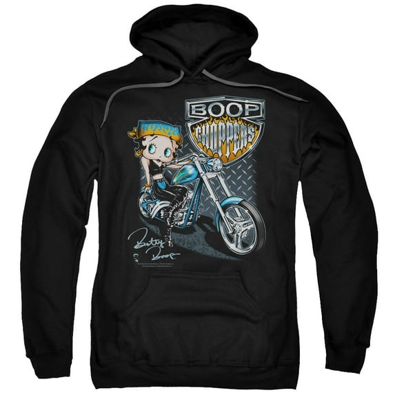 Betty Boop Men's Choppers Hooded Sweatshirt Black