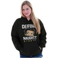 thumbnail image 1 of Betty Boop Christmas Define Naughty Hoodie Sweatshirt Women Brisco Brands M, 1 of 4