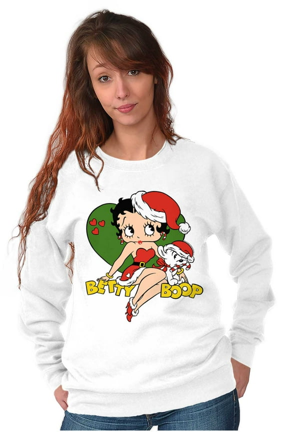 Christmas Mrs Santa Claus Women Crewneck Sweatshirt Brisco Brands S