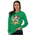 thumbnail image 1 of Betty Boop Christmas Mrs Santa Claus Women's Long Sleeve T Shirt Brisco Brands M, 1 of 6