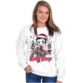 thumbnail image 1 of Betty Boop Christmas Ms. Santa Claus Women Crewneck Sweatshirt Brisco Brands S, 1 of 6