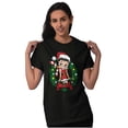 thumbnail image 1 of Betty Boop Christmas Santa Wreath Women's Graphic T Shirt Tees Brisco Brands S, 1 of 5