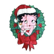 Betty Boop Christmas Wreath Wind Sculpture