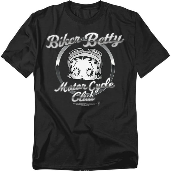 Betty Boop T-Shirt Chromed Logo Unisex Graphic Tee For Men & Women