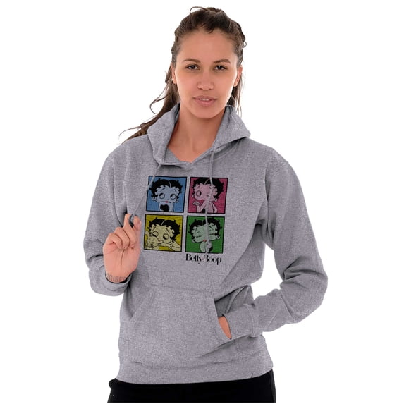 Betty Boop Classic Cartoon Cute Women Plus Size Hoodie Brisco Brands 3X
