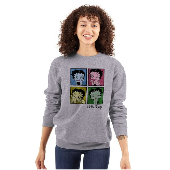 Betty Boop Classic Cartoon Cute Women Plus Size Sweatshirt Brisco Brands 4X