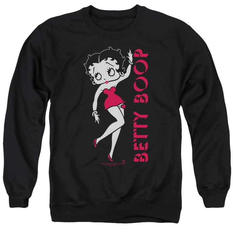 Betty Boop Classic Crewneck Sweatshirt Medium Walmart