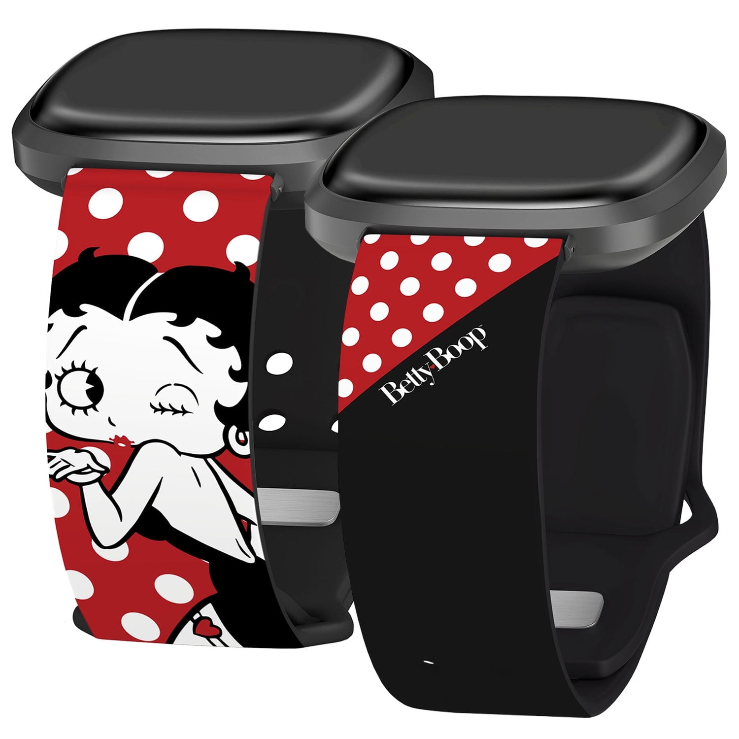 Betty Boop Classic HD Watch Band Compatible with FitBit Versa 3 & Sense (20mm Long Betty Boop) by Affinity Bands