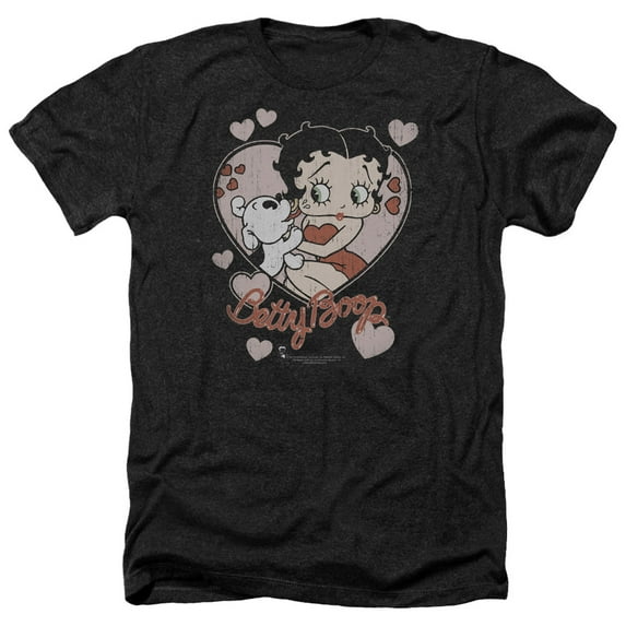 Betty Boop - Classic Kiss - Heather Short Sleeve Shirt - XXX-Large