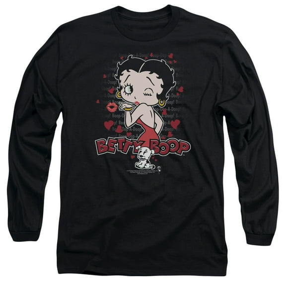 Betty Boop - Classic Kiss - Long Sleeve Shirt - Medium