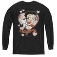 thumbnail image 1 of Betty Boop - Classic Kiss - Youth Long Sleeve Shirt - X-Large, 1 of 2
