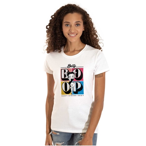 Betty Boop Classic Strong Cutie Women's T Shirt Ladies Tee Brisco Brands L