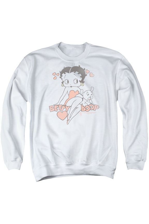 Betty Boop - Classic With Pup - Crewneck Sweatshirt - X-Large