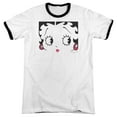 thumbnail image 1 of Betty Boop - Close Up - Heather Ringer Short Sleeve Shirt - X-Large, 1 of 2