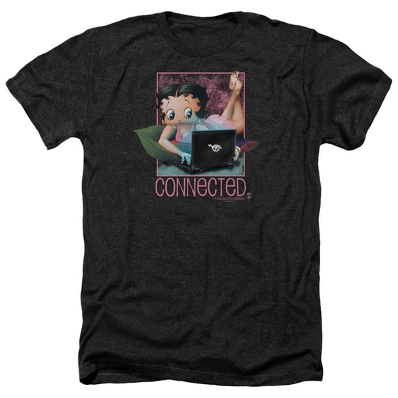 Betty Boop - Connected - Heather Short Sleeve Shirt - XX-Large