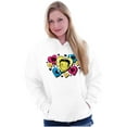 thumbnail image 1 of Betty Boop Conversation Hearts Cute Women Plus Size Hoodie Brisco Brands 3X, 1 of 3