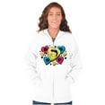 thumbnail image 1 of Betty Boop Conversation Hearts Cute Zip Hoodie Sweatshirt Women Brisco Brands S, 1 of 6