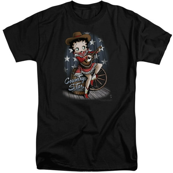 Betty Boop - Country Star - Tall Fit Short Sleeve Shirt - XX-Large