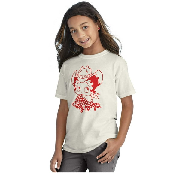 Betty Boop Cowgirl Southern Country Girls Kids T Shirt Tees Teen Brisco Brands X